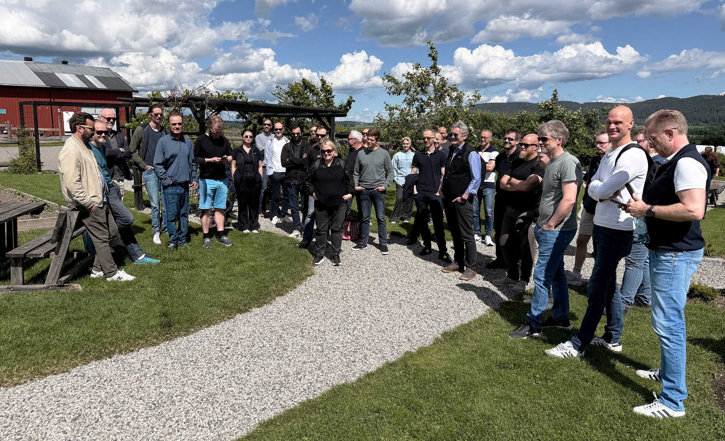 Virinco team during a company gathering in Drammen