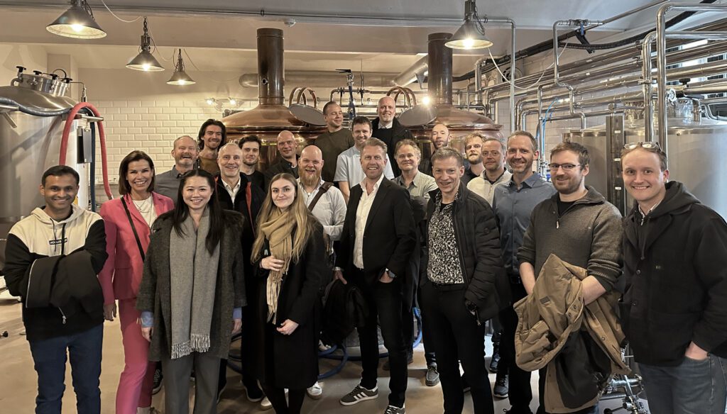 Virinco team at Aass Bryggerier.