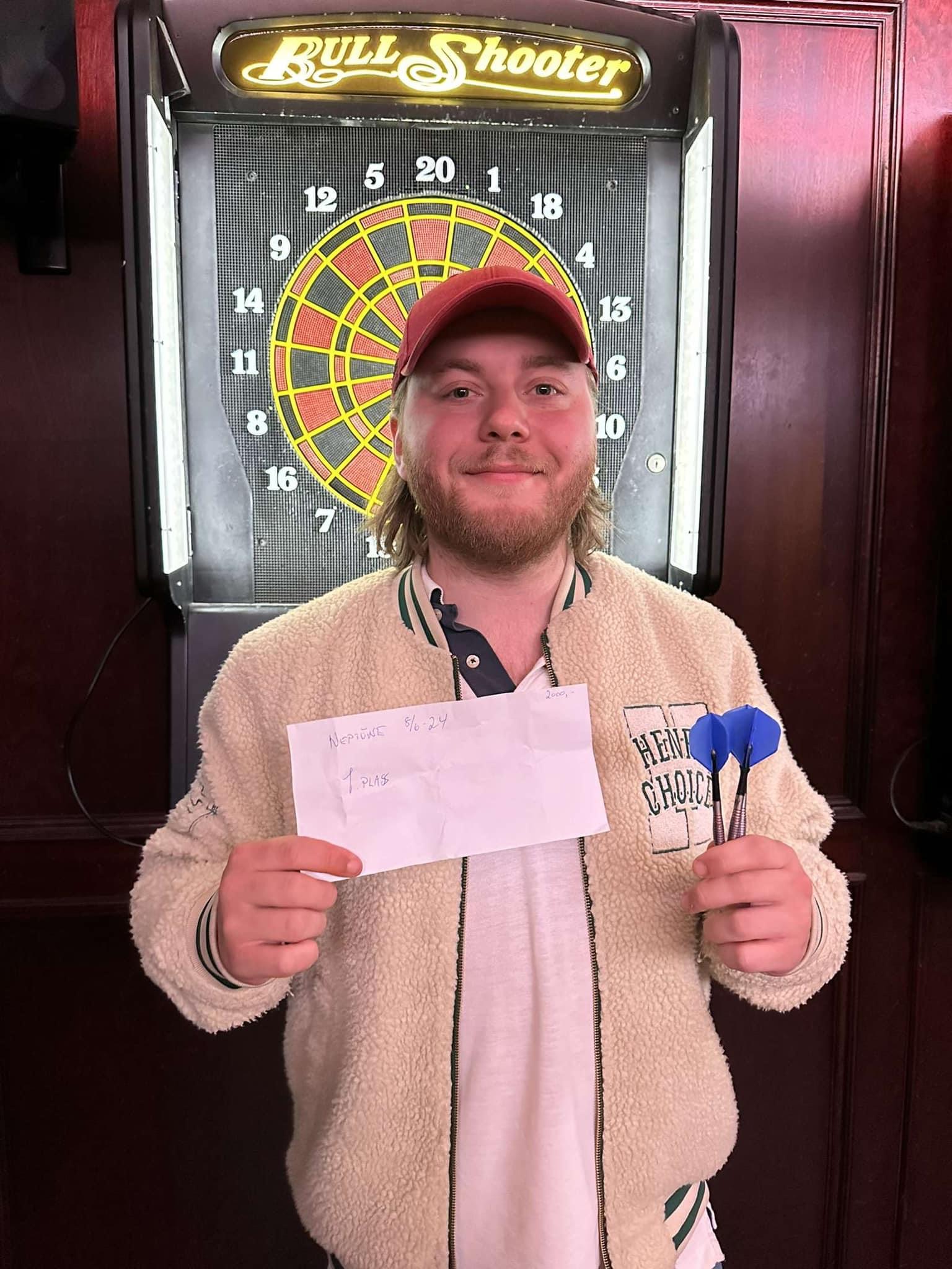 Børge Helling is a dedicated darts player