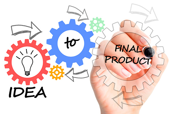 From idea to final product. Research and Development team working on next-generation product upgrade.