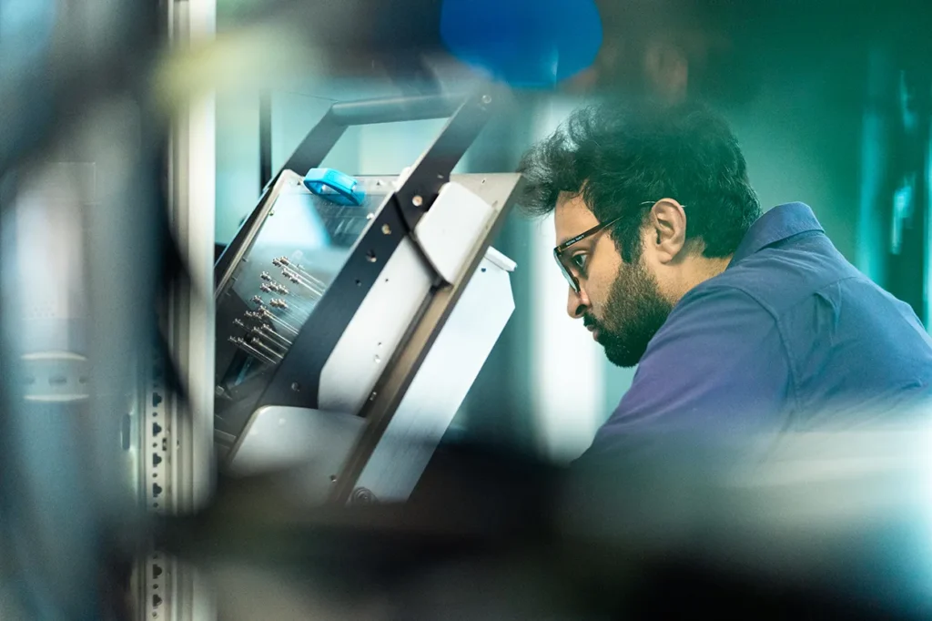 Custom test fixture from Virinco Technology